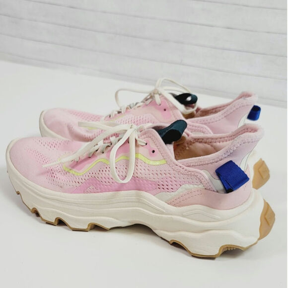 SOREL Kinetic Breakthru Day Lace Sneaker in Vintage Pink/Bleached Ceramic, sz 9 - Picture 6 of 16